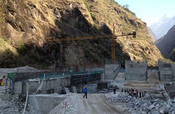 मध्य भोटेकोसी जलविद्युत् आयोजनाको २० प्रतिशत मात्र काम सम्पन्न