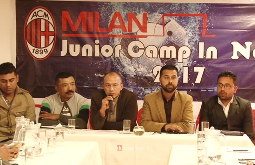 नेपालमा एसी मिलान जुनियर फुटबल क्याम्प हुँदै