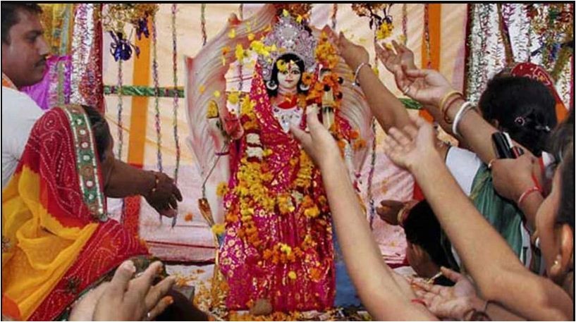 दशैंको दोस्रो दिन ब्रह्मचारिणी देवीको पूजा गरिँदै