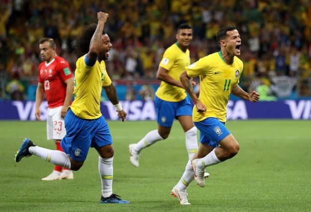 विश्वकप फुटबलः ब्राजिललार्इ २० अाैँ मिनेटमै अग्रता
