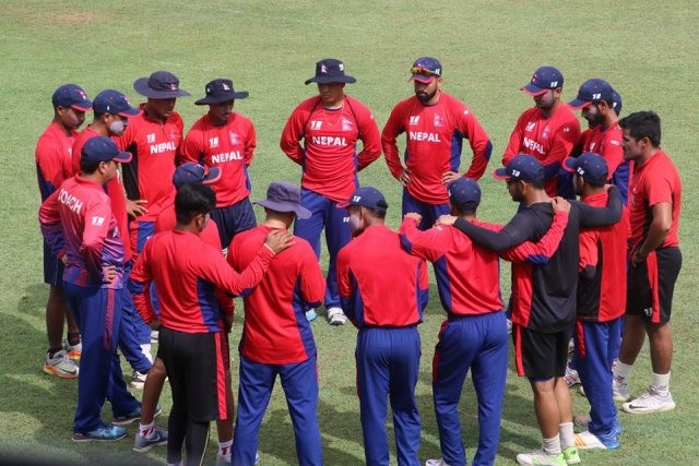 श्रीलंका भर्सेस नेपालः नेपालको १०० रन पूरा, कप्तान र उपकप्तान अर्धशतक नजिक ! [अपडेट]