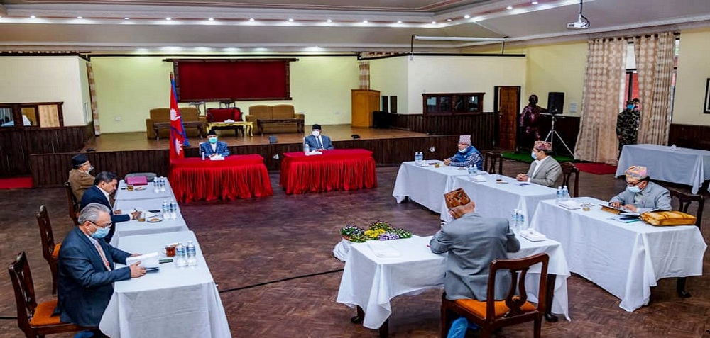 बालुवाटारमा नेकपा सचिवालयको अनौपचारिक बैठक