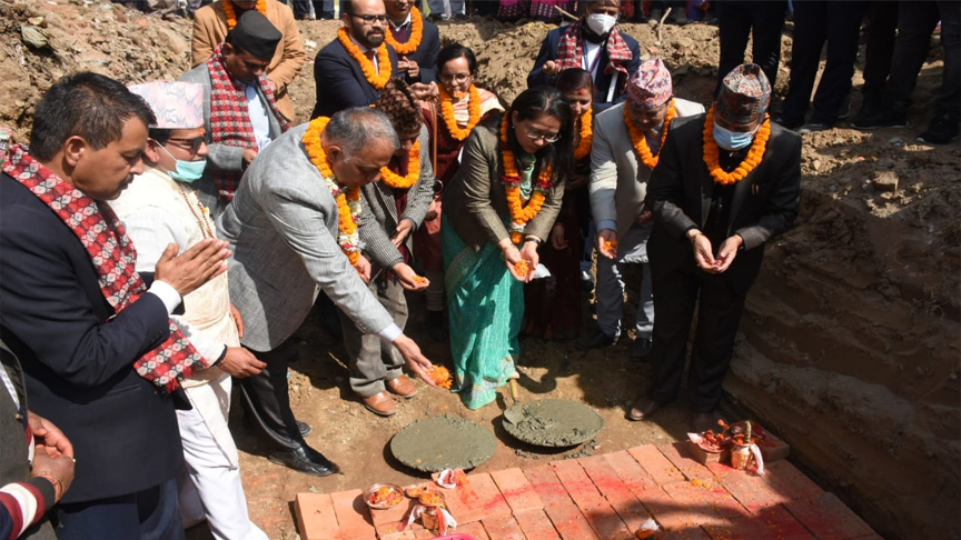 काठमाडौंको कान्ति भैरव माध्यमिक विद्यालयको पुनर्निर्माण सुरु