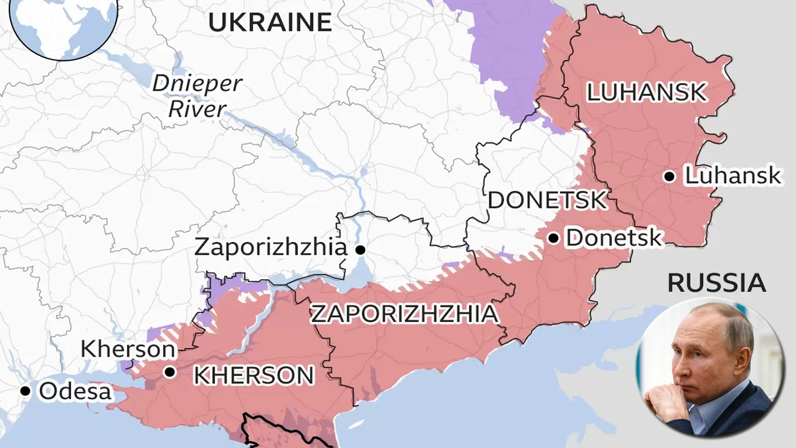 युक्रेनका चार ठुला शहर रुसमा गाभिदै, पश्चिमा देशलाई ठुलो खतरा