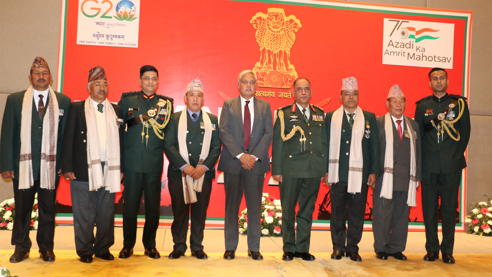भारतीय सेना दिवसको अवसरमा काठमाण्डौंमा चियापान