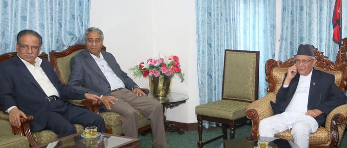 प्रतिपक्षी दलका नेतासँग छलफल