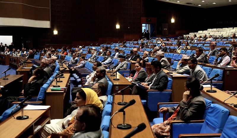 नयाँ नक्सा अनुसारको निशान छाप परिवर्तनका लागि संसद्मा संविधान संशोधन प्रस्ताव दर्ता