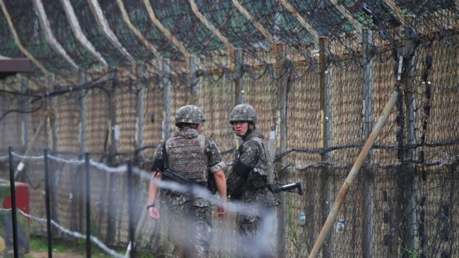 उत्तर कोरियाली सैनिक खतरानाक सीमाबाट भागेर दक्षिण कोरिया छिरे