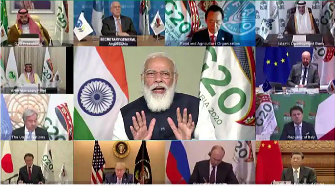 भर्चुअल समिट : महामारीका बीच पनि विश्‍व नेताहरुसँग व्यस्त रहे मोदी